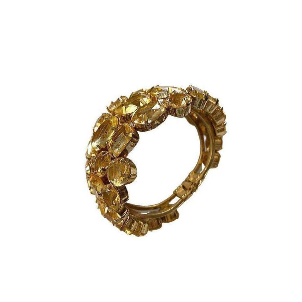 BCBGMAXAZRIA - Rhinestone Stone Cuff Bracelet - Picture 3 of 9